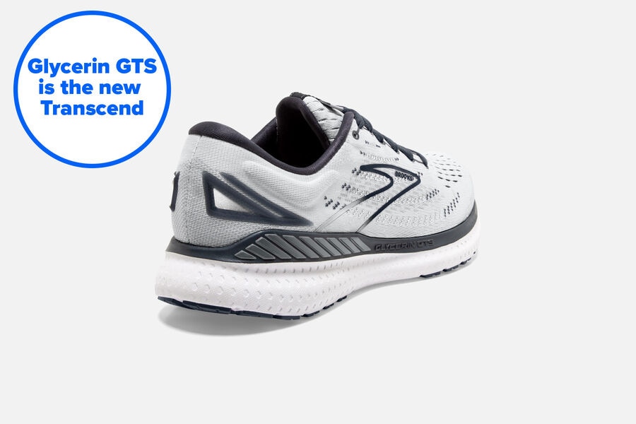 Brooks Glycerin Gts 19 Road Loopschoenen Dames - Wit/Grijs - 312458HTN